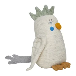 OYOY Kai parakeet plush toy, Off white-light mint Multi Discount