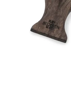 Kay Bojesen Denmark Kaj Bojesen bird keyring, Smoked oak, black leather Brown Hot