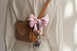 Kay Bojesen Denmark Kaj Bojesen monkey keyring, Teak-limb wood, black leather Brown Best
