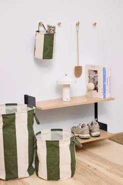 OYOY Kara storage basket medium Ø32x32 cm 2-pack, Dark Green Outlet