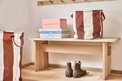 OYOY Kara storage basket small Ø18x22 cm 2-pack, Nutmeg BrownWhite Sale
