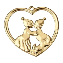 Rosendahl Karen Blixen kissing gnomes 6.5 cm, Gilded Gold-coloured New