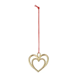 Rosendahl Karen Blixen pearl heart Christmas ornament 6.5 cm, Gilded Gold-coloured Sale