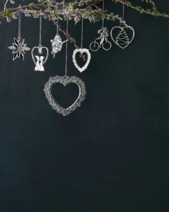 Rosendahl Karen Blixen window decoration Flower heart, Silver Silver-coloured Best