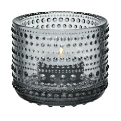Iittala Kastehelmi candleholder, Grey Clearance