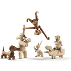 Kay Bojesen Denmark Kay Bojesen dog 18,5 cm, Walnut Brown Clearance