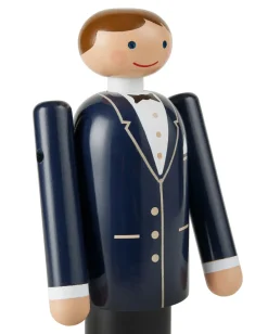 Kay Bojesen Denmark Kay Bojesen groom, Blue-black and white, 18 cm BlueBlack Online