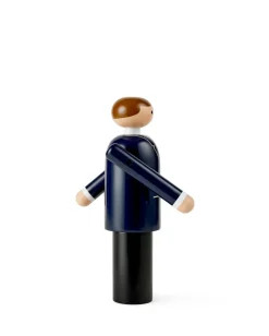 Kay Bojesen Denmark Kay Bojesen groom, Blue-black and white, 18 cm BlueBlack Online