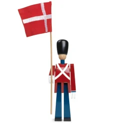 Kay Bojesen Denmark Kay Bojesen guard with textile flag, 29,5 cm BlueRed New
