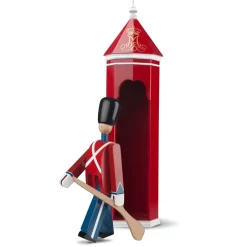 Kay Bojesen Denmark Kay Bojesen guard with textile flag, 29,5 cm BlueRed New