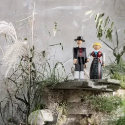 Kay Bojesen Denmark Kay Bojesen man in Norwegian folk costume, Black-red-white BlackWhiteRed Sale