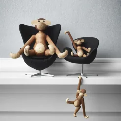 Kay Bojesen Denmark Kay Bojesen monkey mini, Teak-limba tree Brown New
