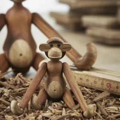 Kay Bojesen Denmark Kay Bojesen monkey mini, Teak-limba tree Brown New