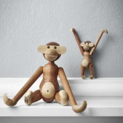 Kay Bojesen Denmark Kay Bojesen monkey mini, Teak-limba tree Brown New