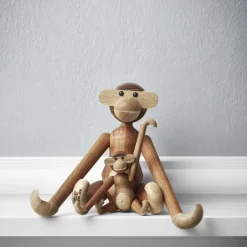 Kay Bojesen Denmark Kay Bojesen monkey mini, Teak-limba tree Brown New