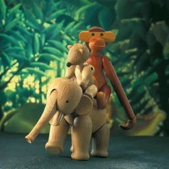 Kay Bojesen Denmark Kay Bojesen wooden bear, Oak and maple Brown Clearance