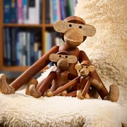 Kay Bojesen Denmark Kay Bojesen wooden monkey medium, 28 cm Brown Hot