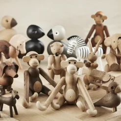 Kay Bojesen Denmark Kay Bojesen wooden monkey small, Oak-smoked oak Brown Outlet