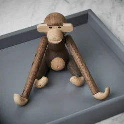 Kay Bojesen Denmark Kay Bojesen wooden monkey small, Oak-smoked oak Brown Outlet