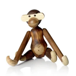 Kay Bojesen Denmark Kay Bojesen wooden monkey small, Teak-limba wood 20 cm Brown Clearance