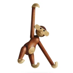 Kay Bojesen Denmark Kay Bojesen wooden monkey small, Teak-limba wood 20 cm Brown Clearance