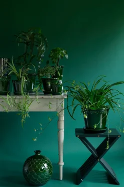 Bergs Potter Københavner flower pot glazed Ø12 cm, Green New