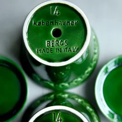 Bergs Potter Københavner flower pot glazed Ø10 cm, Green Clearance