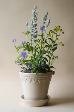 Bergs Potter Københavner flower pot glazed Ø14 cm, Sand stone Beige Online