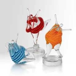 Kosta Boda KE 'Badlycka' glass sculpture, Turquoise-blue TurquoiseBlue Best