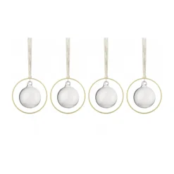 Blomus KITAI Christmas bauble 8,5 cm 4-pack, Clear Transparent Discount