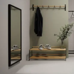 Essem Design Klara mirror, Silver matte Grey Hot