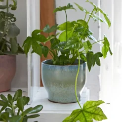 Knabstrup Keramik Knabstrup outdoor flower pot Ø14.5 cm, soft mint Green Outlet