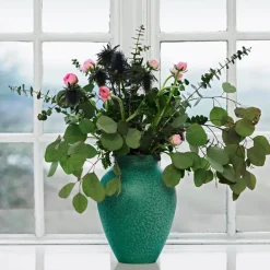 Knabstrup Keramik Knabstrup vase 27 cm, Green New