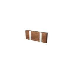 LoCa Knax hanger 2-hook, Oiled walnut Brown New