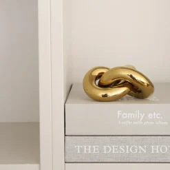 Cooee Design Knot Table small decoration, Light Gold Gold-coloured Sale