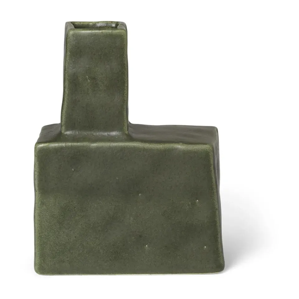 Ferm Living Koa vase H20, Dark sage Green