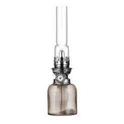 Karlskrona Lampfabrik Koholmen paraffin lamp, smoke coloured Grey Clearance