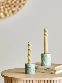 Bloomingville Kokoro candle holder 2 parts, marble Green Online