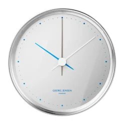 Georg Jensen Koppel wall clock Ø10 cm, Mirror Echo WhiteSilver-coloured Clearance