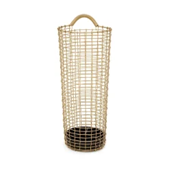 KORBO umberella stand, brass Gold-coloured