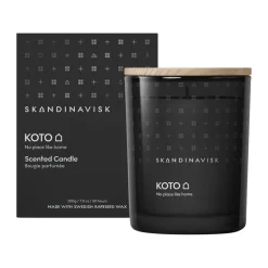 Skandinavisk Koto scented candle with lid, 200 g Black Hot