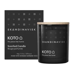 Skandinavisk Koto scented candle with lid, 65 g Black Clearance