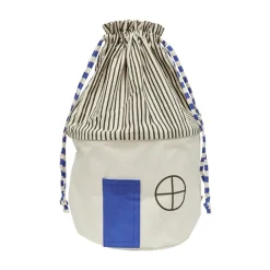 OYOY Koya storage basket large, Optic Blue GreyBlue Clearance