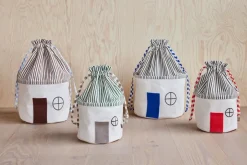 OYOY Koya storage basket small, Cherry Red GreyRed Clearance
