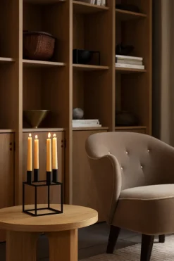 Audo Copenhagen Kubus 4 candle holder, Black