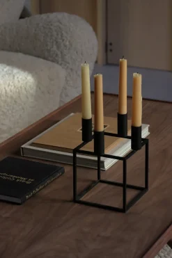 Audo Copenhagen Kubus 4 candle holder, Black