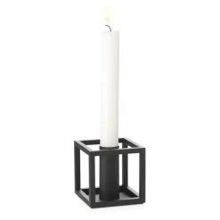Audo Copenhagen Kubus 1 candle holder, Black