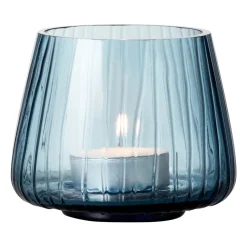 Bitz Kusintha tea light holder 7.5 cm 2-pack, Blue Clearance