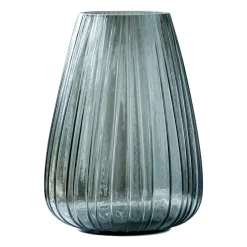 Bitz Kusintha vase 22 cm, Smoke GreyTransparent Discount