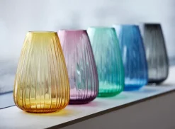 Bitz Kusintha vase 22 cm, Smoke GreyTransparent Discount